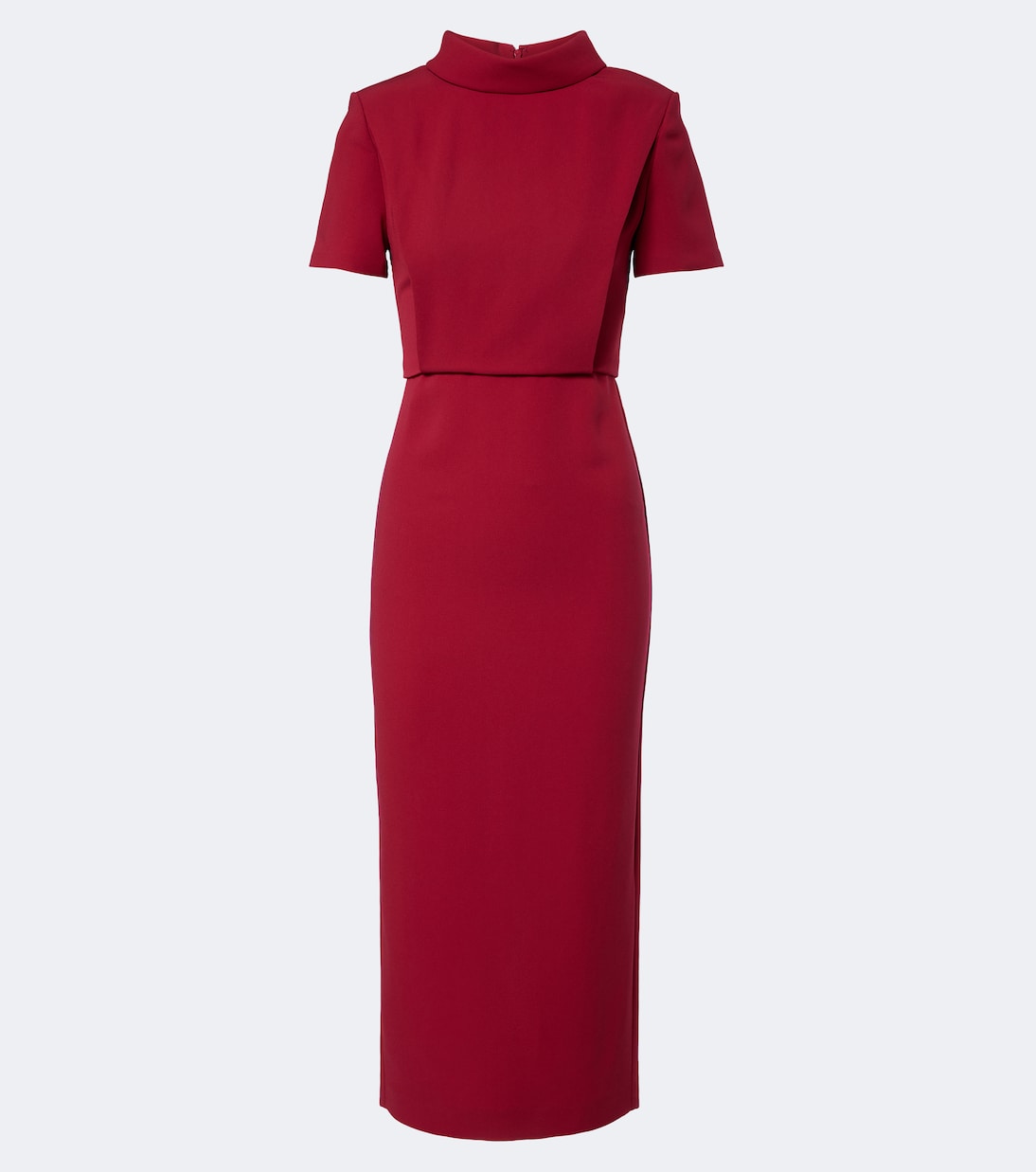 roland mouret draped cady midi dress Roland Mouret Draped Stretch-Cady Midi Dress In Green - 50% Off