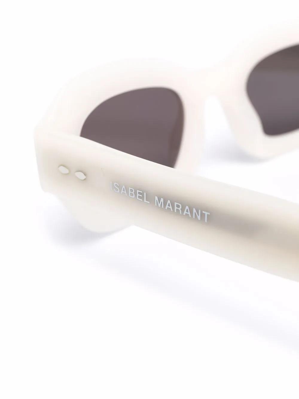 ISABEL MARANT IM0052S Geometric Sunglasses - White | endource display picture 2