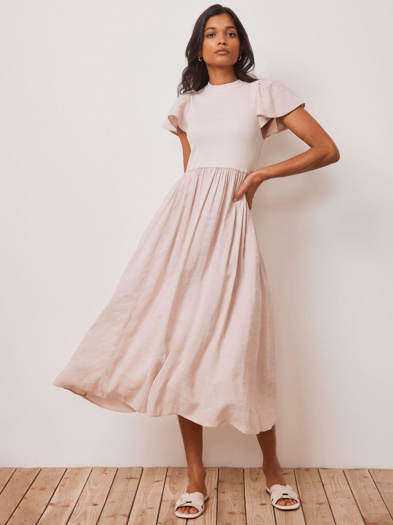 mint velvet jersey dress MINT VELVET Ruffle Midi Jersey Dress