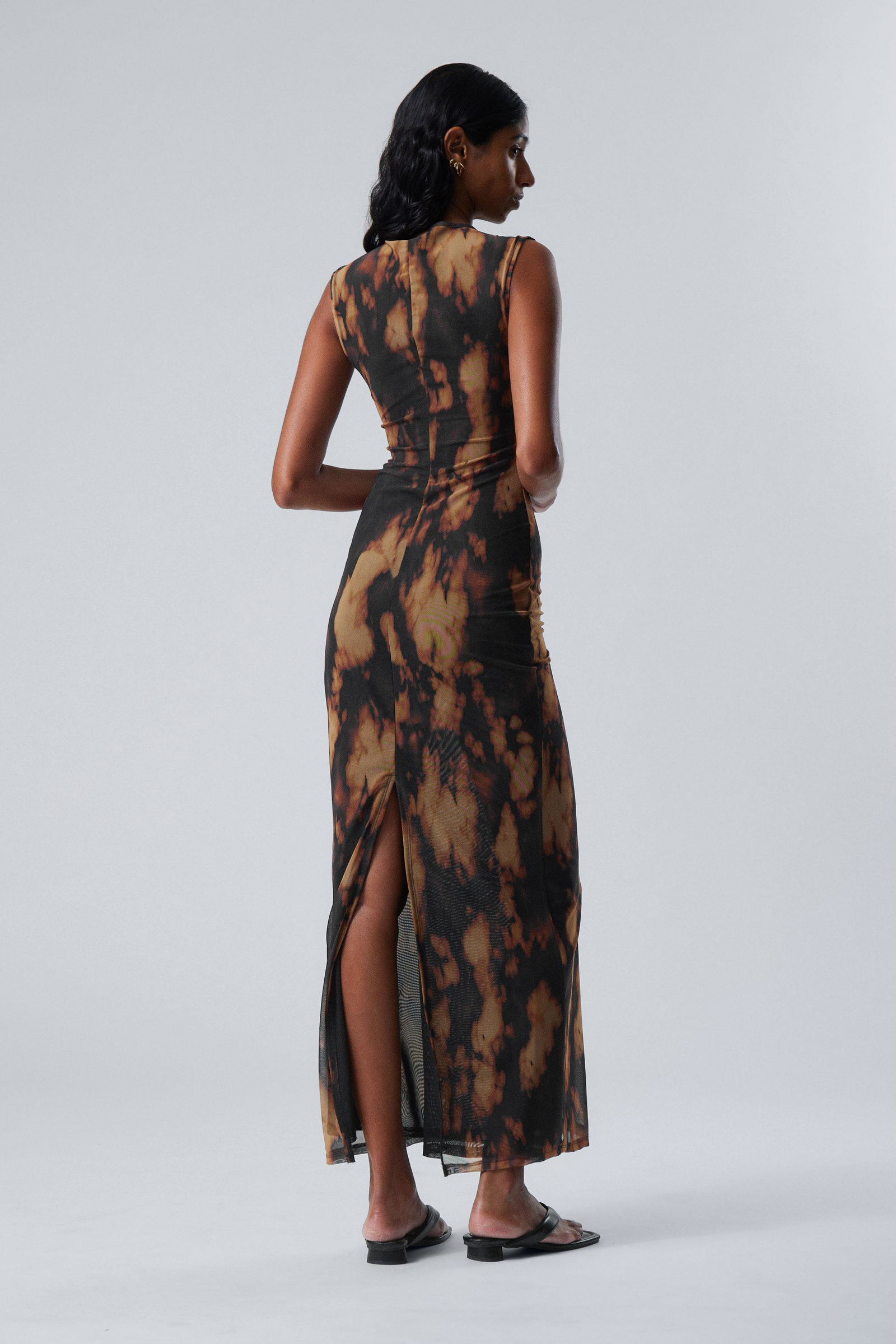 knee length dresses for ladies Wait A Minute Mesh Maxi Dress main image 0