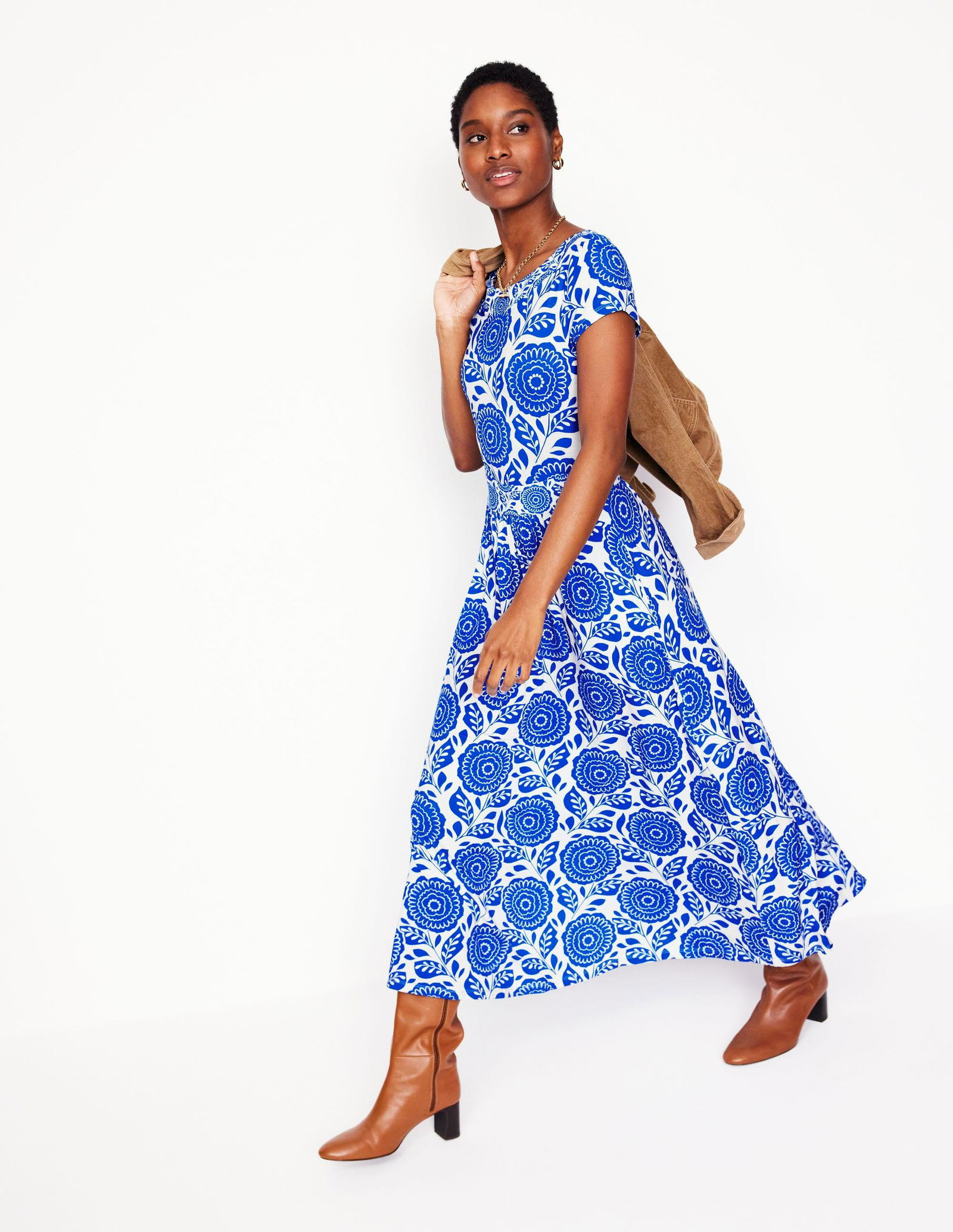 melanie jersey midi dress BODEN Melanie Jersey Midi Dress