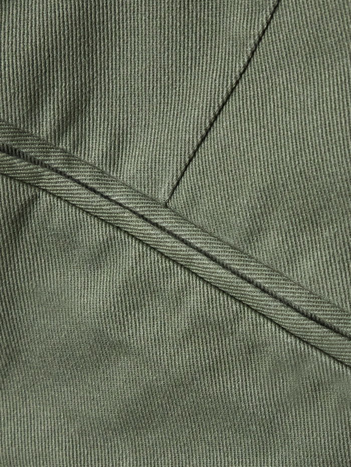 ANINE BING Belen Pleated Cotton-twill Tapered Pants | endource