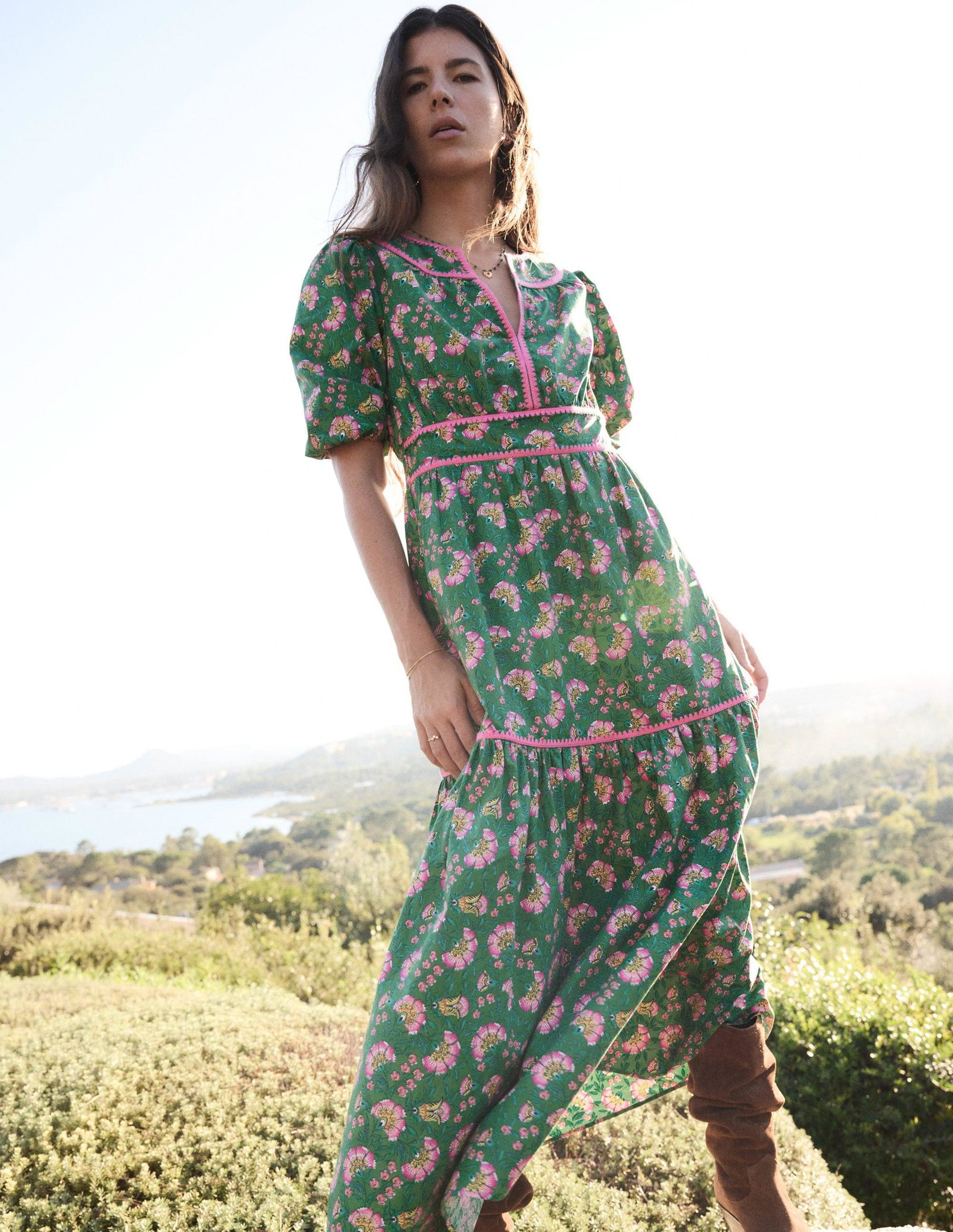 knee length dresses for ladies RHEA MIDI