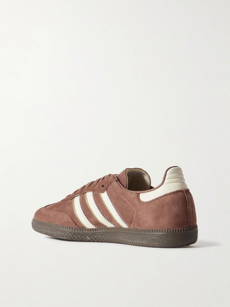 ADIDAS ORIGINALS Samba OG Leather-Trimmed Nubuck Sneakers | endource