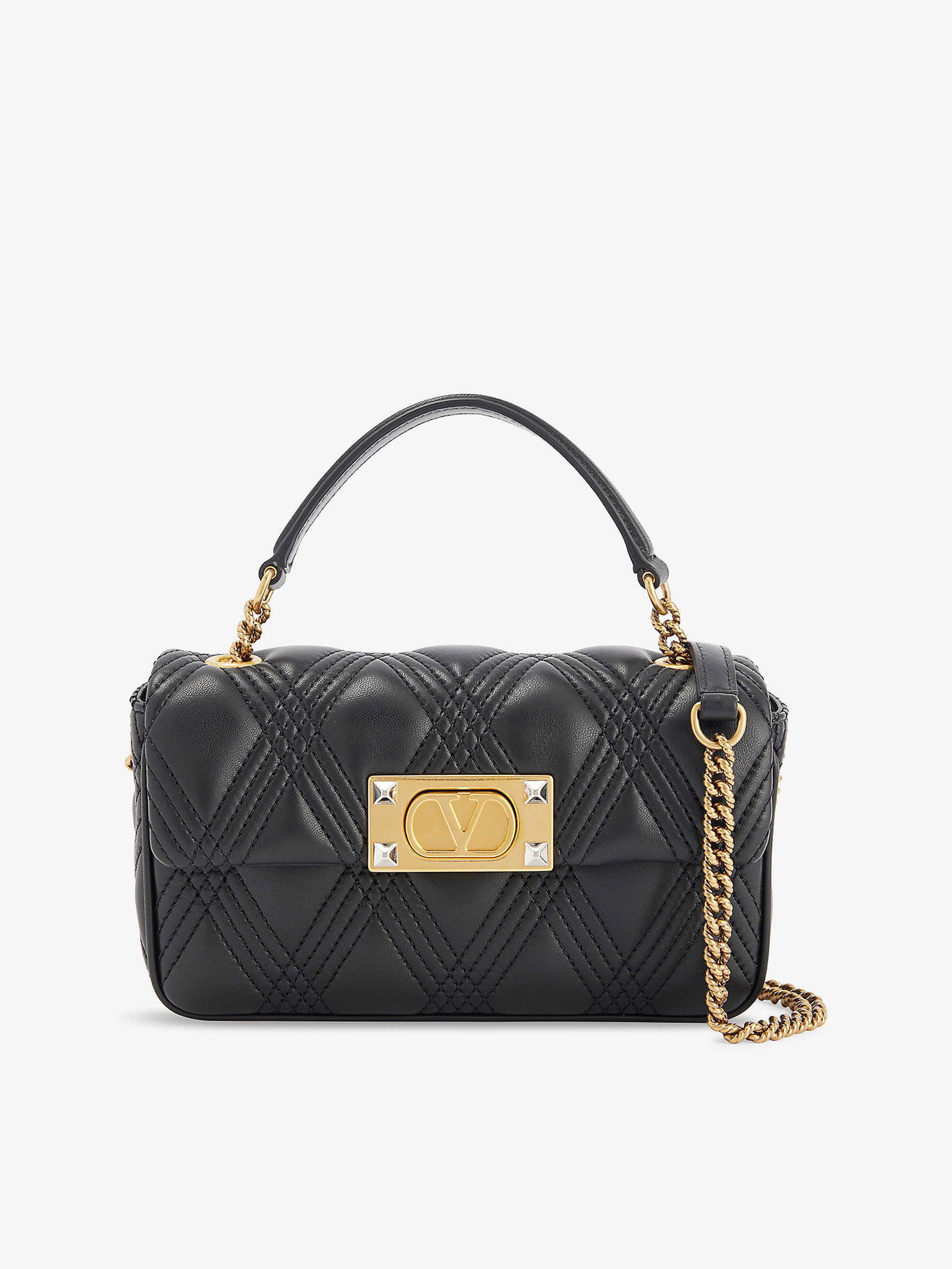 VALENTINO GARAVANI Quiltie 67 Small Leather Shoulder Bag | endource