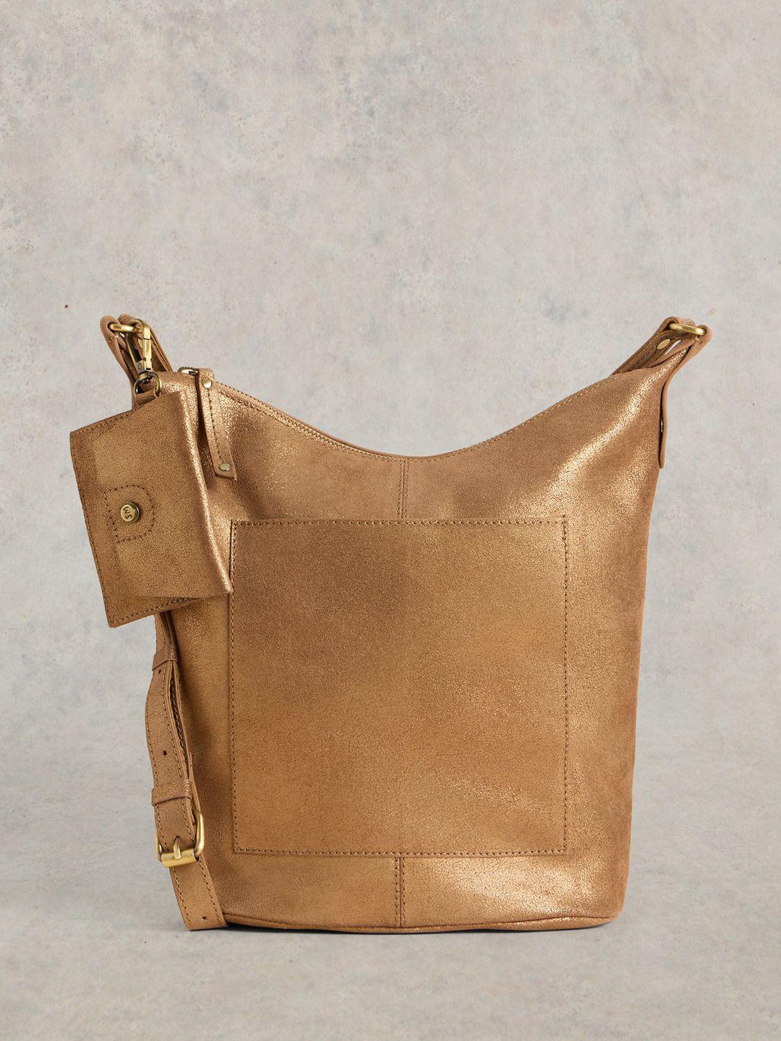 White Stuff Fleur Suede Crossbody Bag Mid Teal main image 1