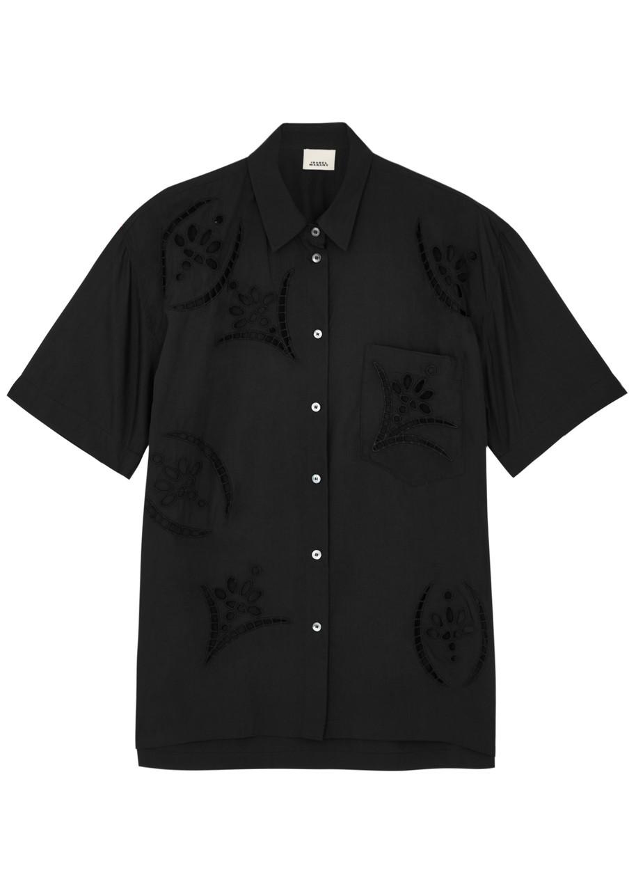 ISABEL MARANT Bilya Eyelet-Embroidered Shirt endource