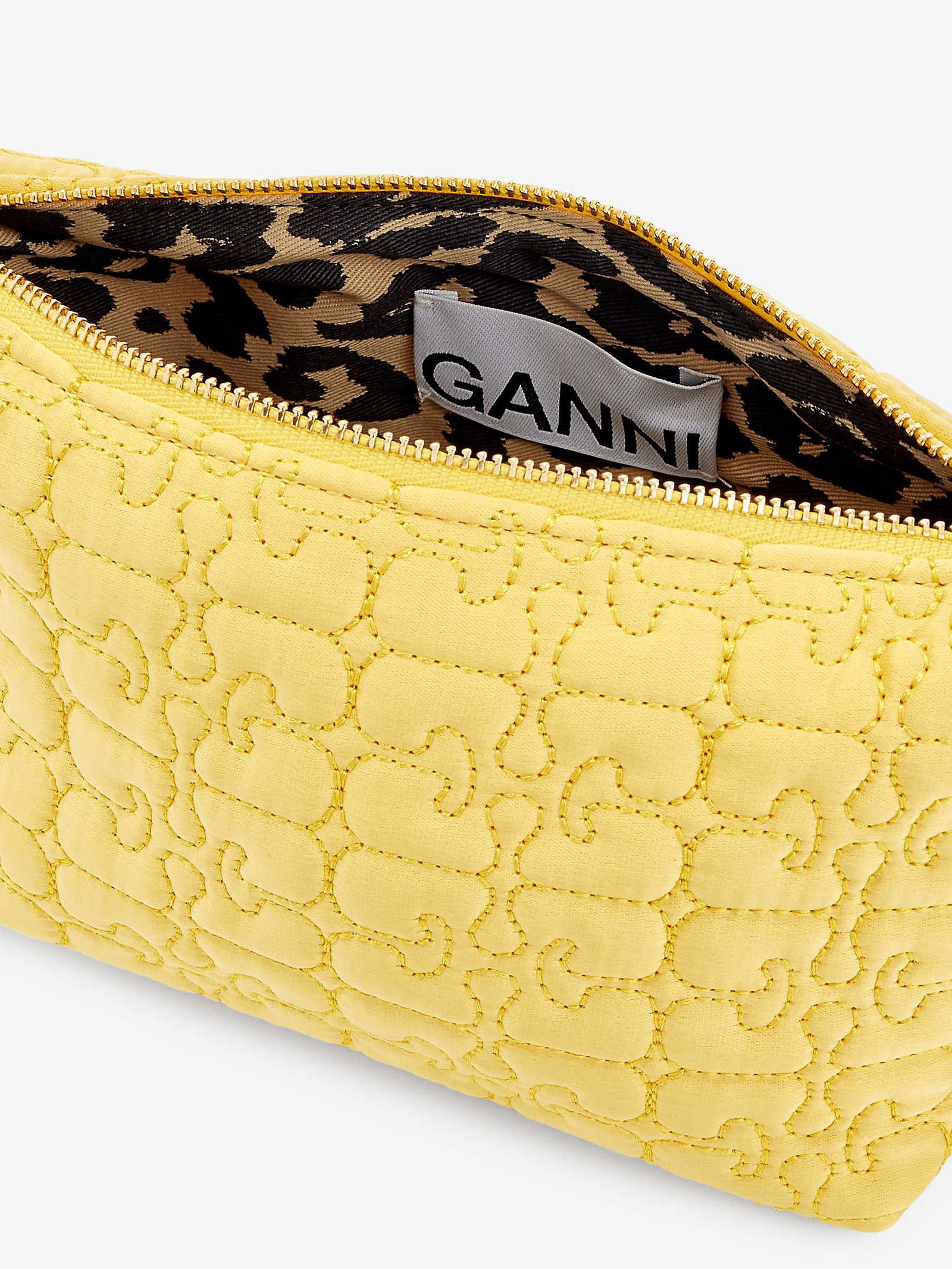 GANNI Butterfly Brand-Embroidered Top-Handle Bag | endource