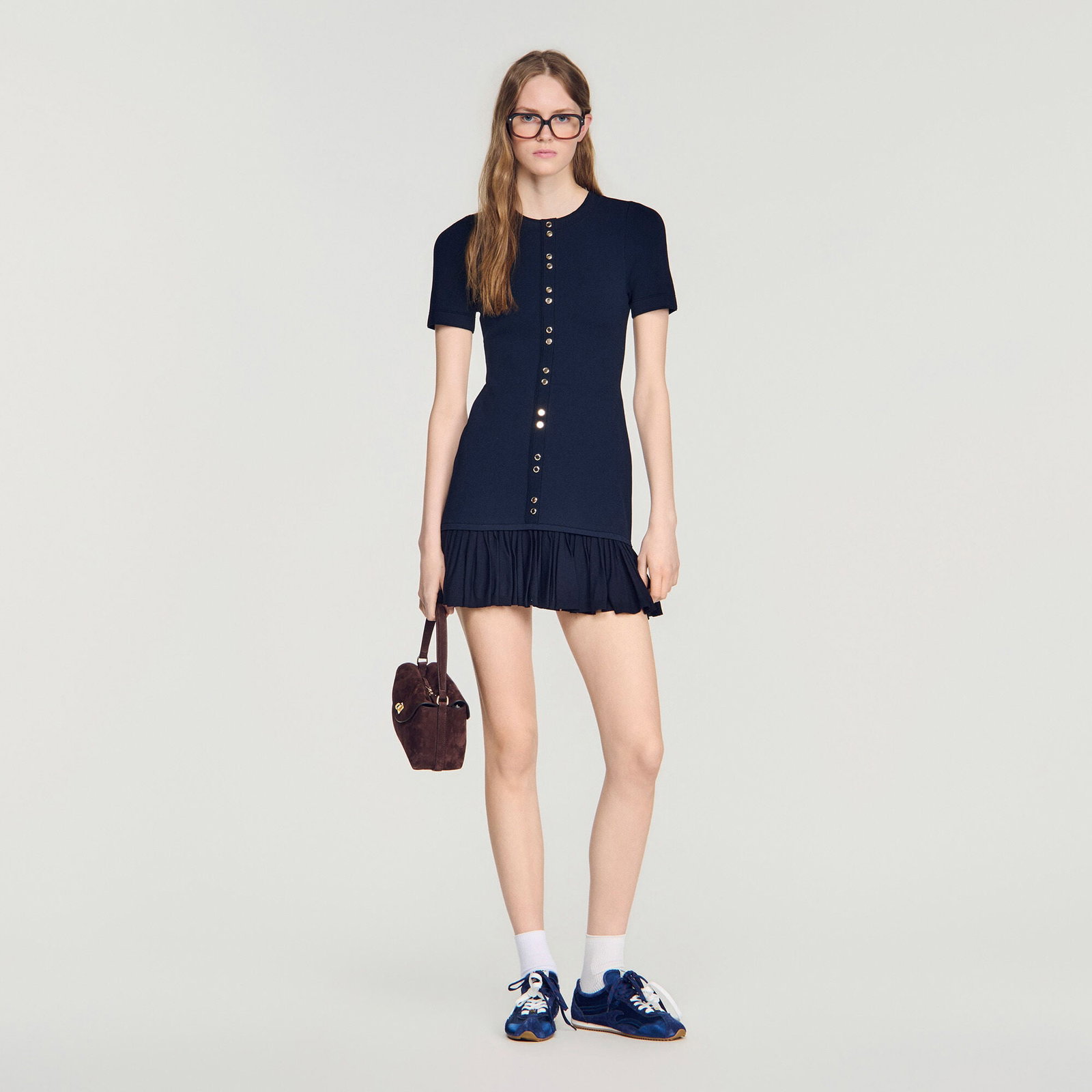 sandro drop waist dress Sandro Mini Dress - Black Dresses, Clothing - WS2225790