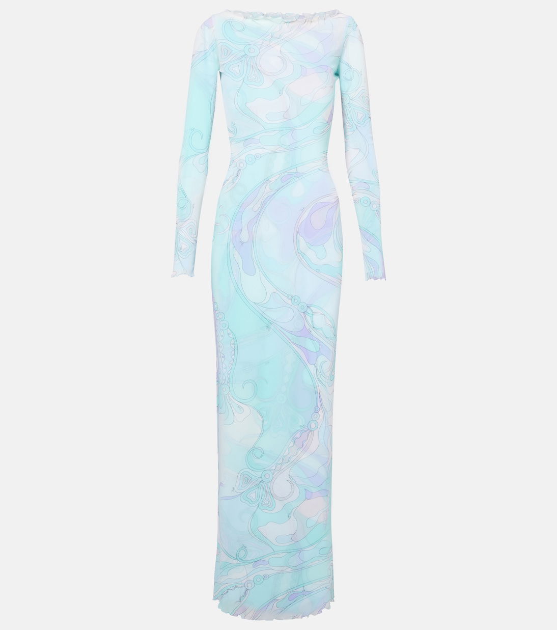 Pucci Orchidee Tulle Maxi Dress | endource