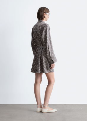 COS Gathered A-Line Wrap Dress | endource