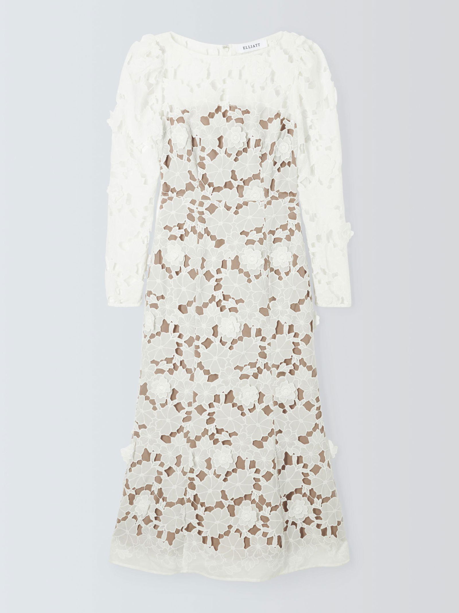 elliatt floral lace midi dress Elliatt Selene Cocktail Midi Dress Blue