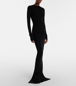 uncrushable jersey dress Ulla Johnson | Women's Lana Ruched Jersey in Brown - Size XL | Evening Dress main image 0