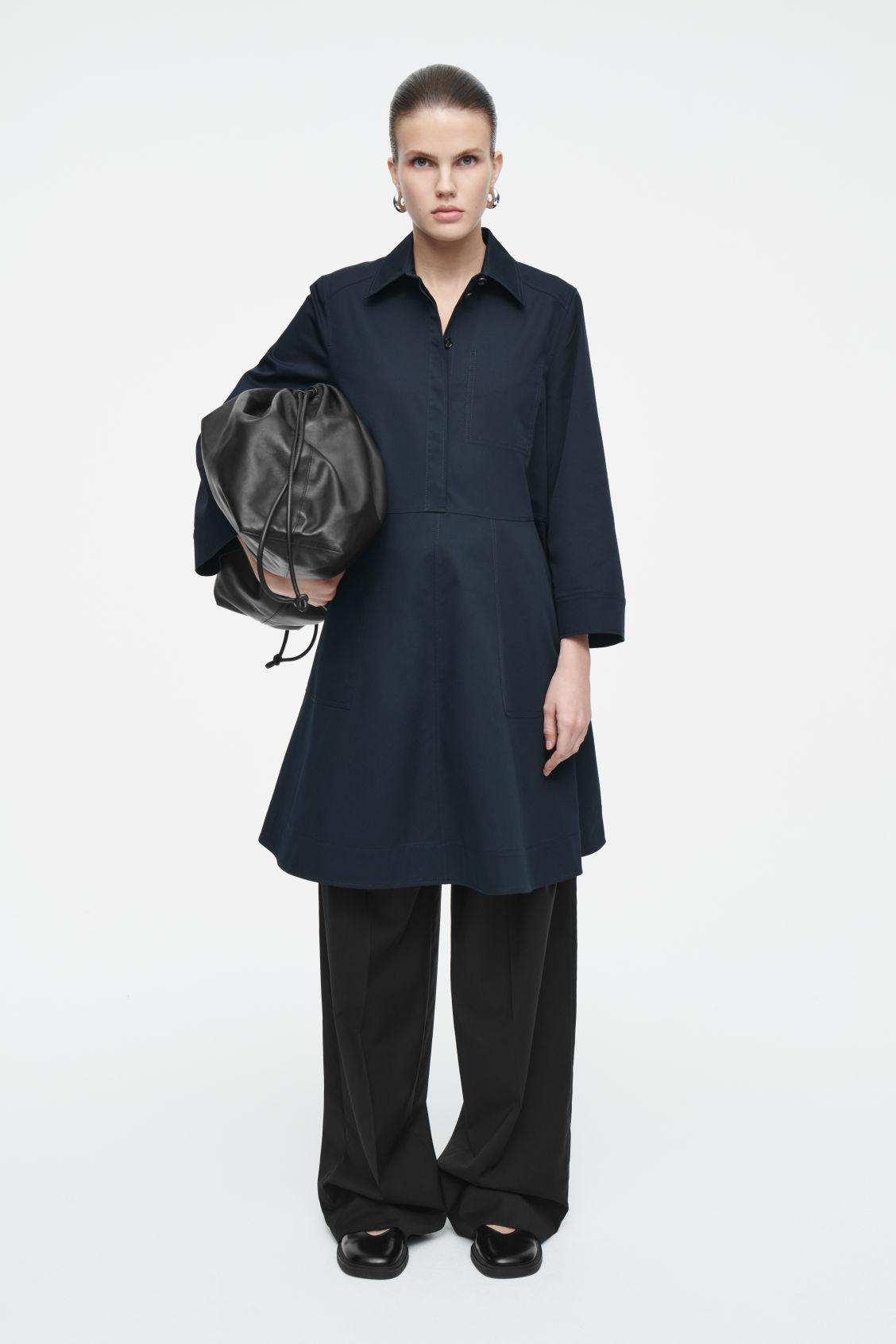 COS Cotton Utility Shirt Dress