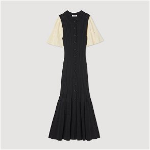 COS Batwing Knitted Midi Dress in Black — UFO No More