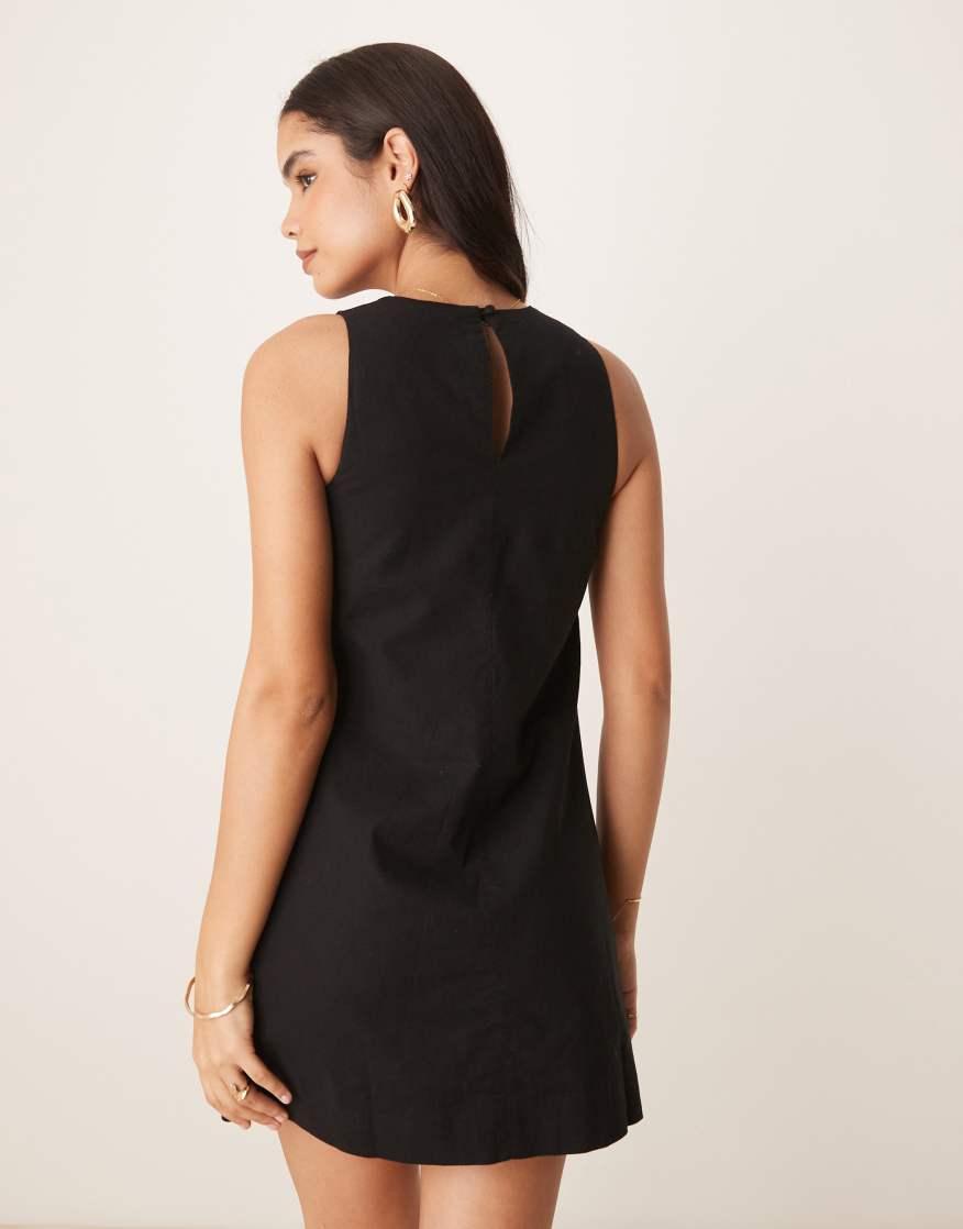 black palermo puff sleeve mini dress I've Got Sunshine Puff Sleeve Mini Dress Black main image 0