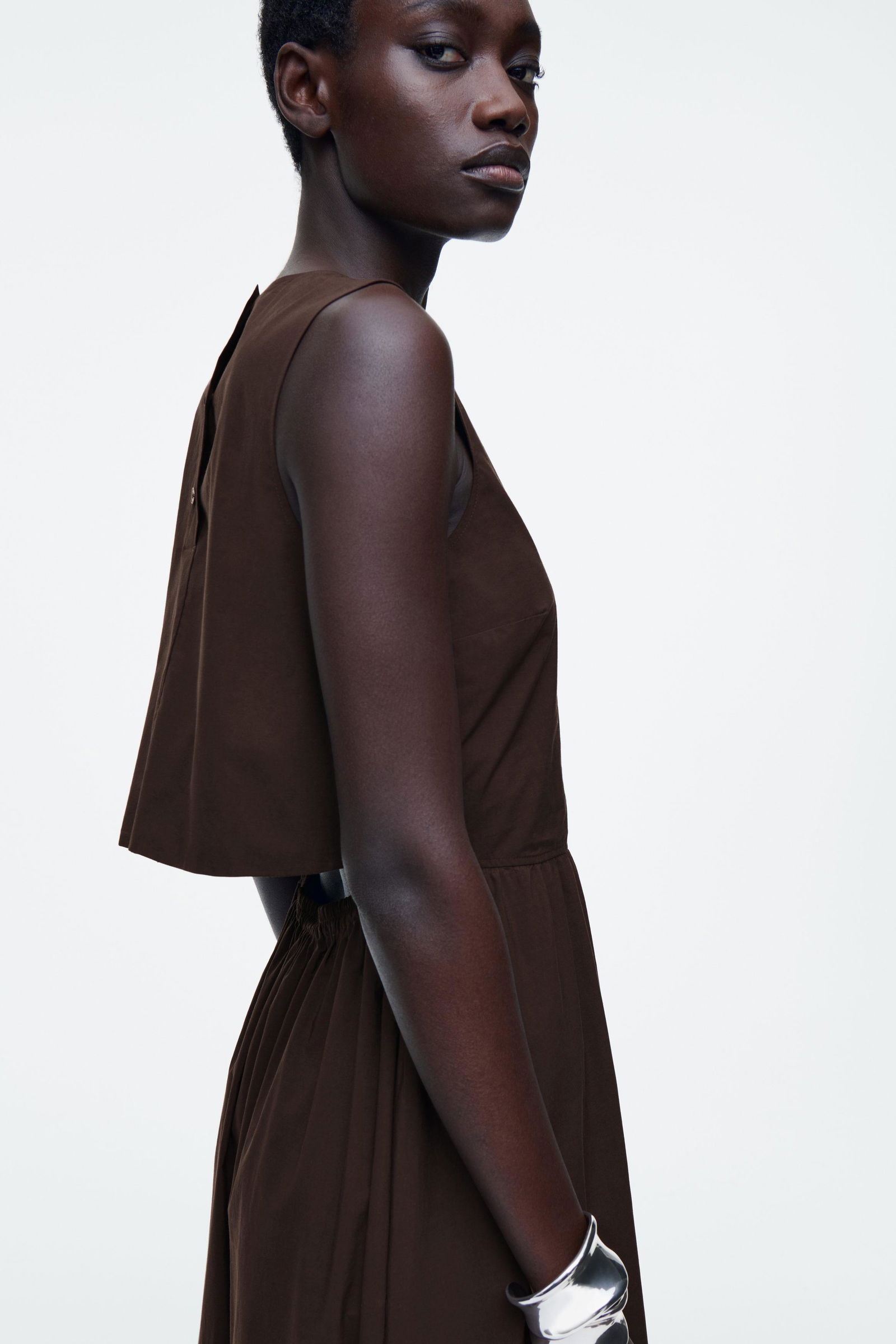 strapless open back dress Angle Mini Dolman Open Back Dress main image 0