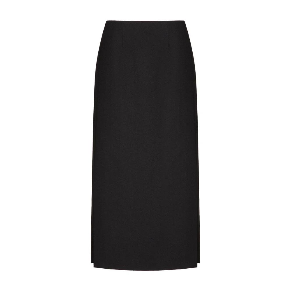 VALENTINO GARAVANI Grisaille Skirt - Female - - Midi Skirts - Black - S ...