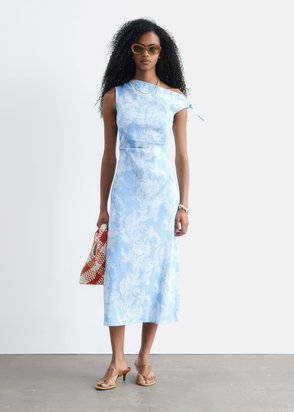 COS Asymmetric Strap Jersey Dress | endource