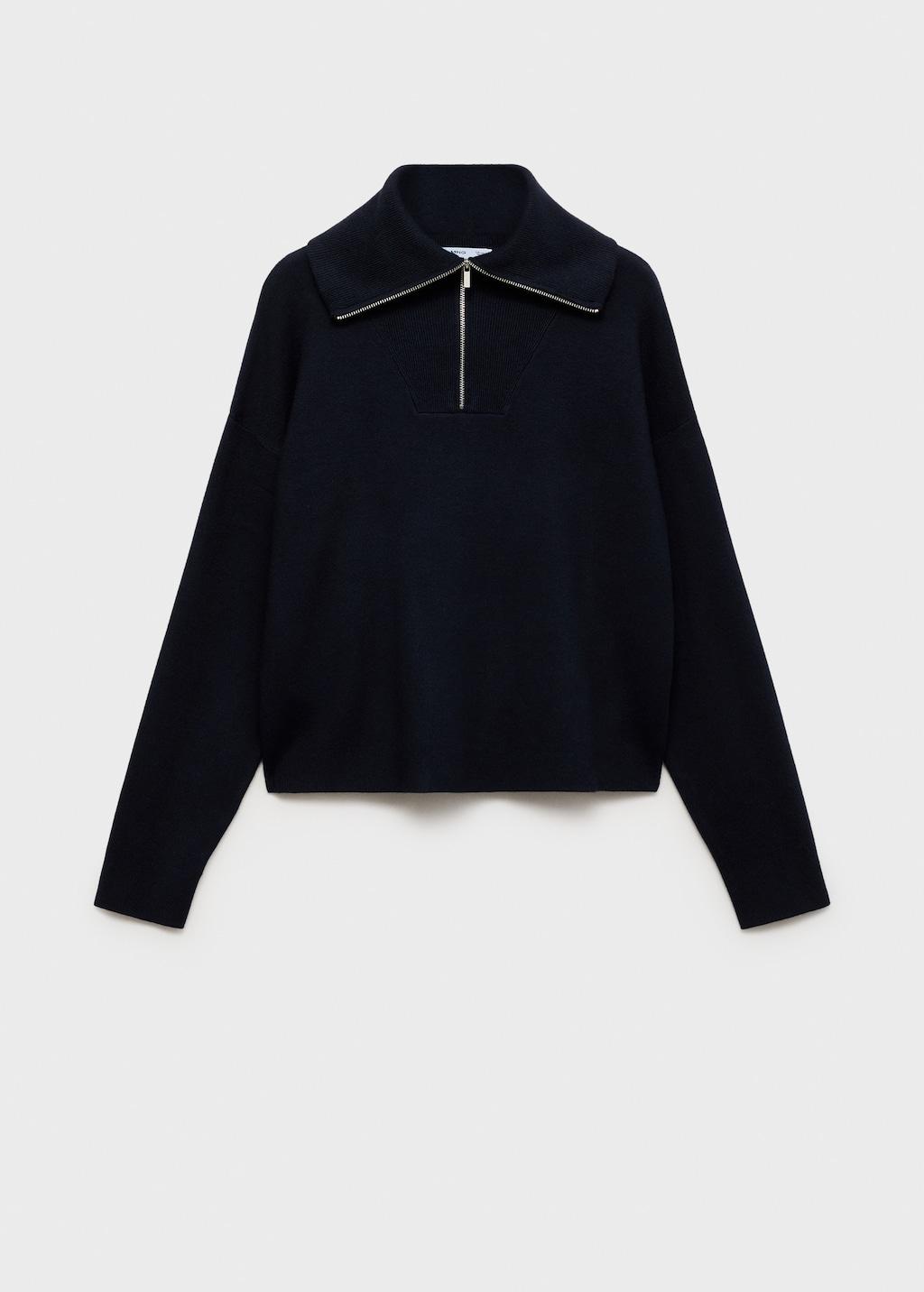 MANGO Zip Neck Jumper | endource