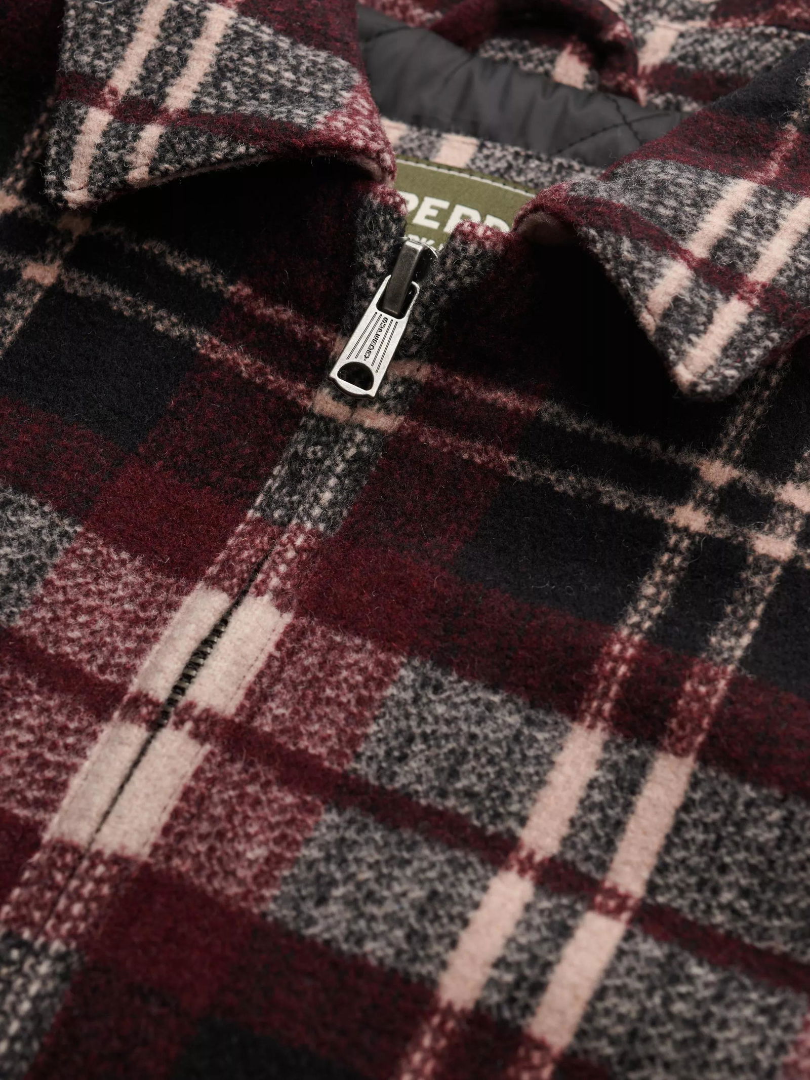 SUPERDRY Check Ranch Quilted Jacket | endource