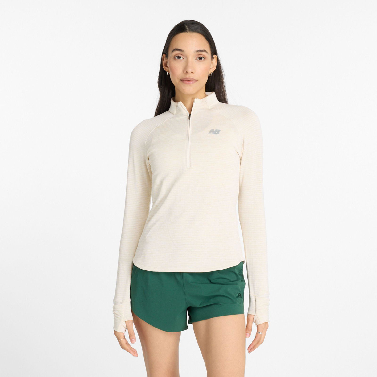 New Balance Cold NEW BALANCE Athletics Heat Grid 1/2 Zip Poly Knit | endource