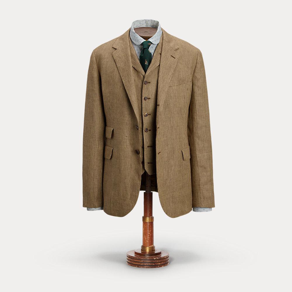 RALPH LAUREN RRL Linen Twill Suit Jacket in Brown | endource