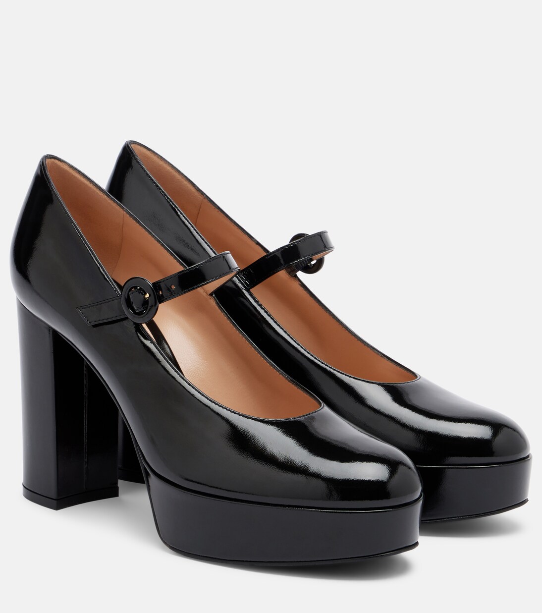 GIANVITO ROSSI Patent Leather Mary Jane Pumps | endource