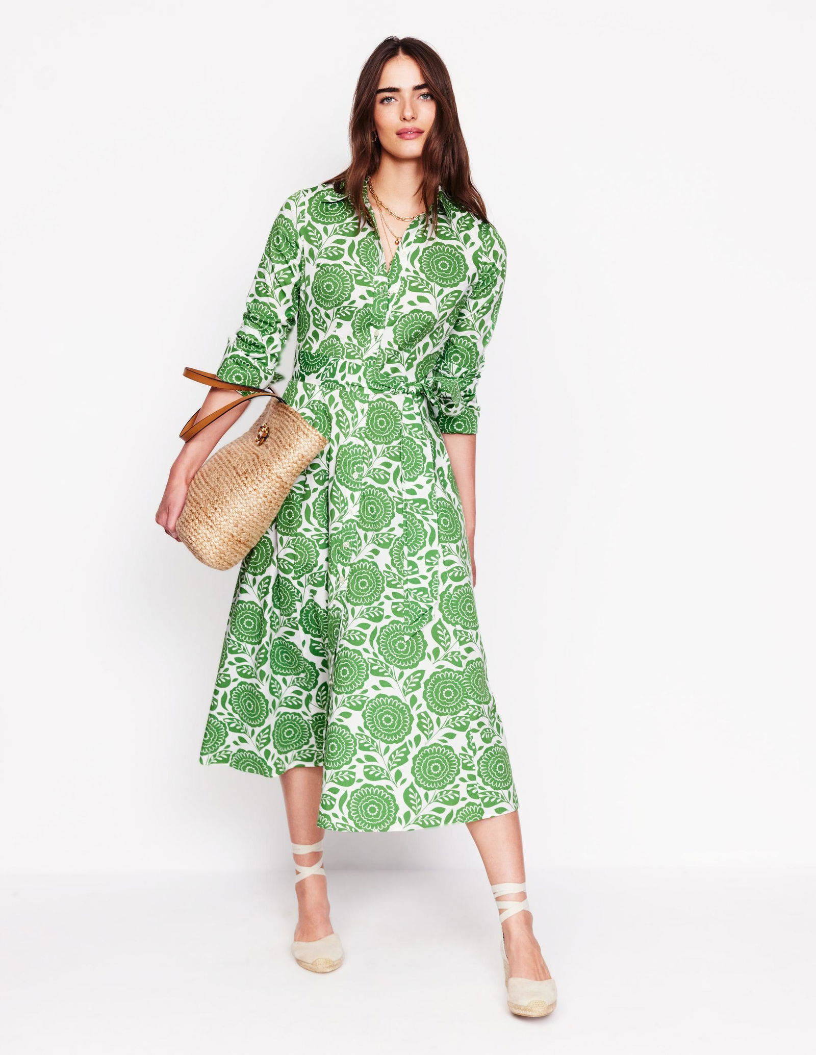 boden amy shirt dress BODEN Amy Midi Shirt Dress
