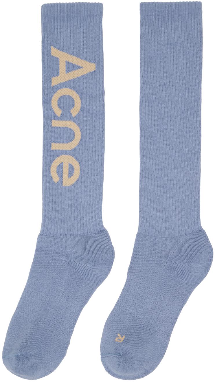 ACNE STUDIOS Logo Knee Socks | Endource