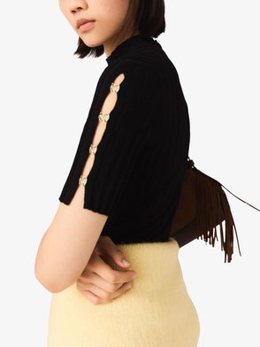 MAJE Pleated Knitted Mini Dress | endource