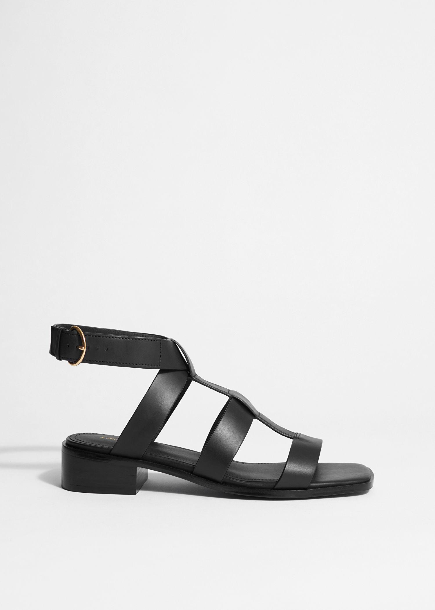 Ankle-Strap Leather Sandals main image 0