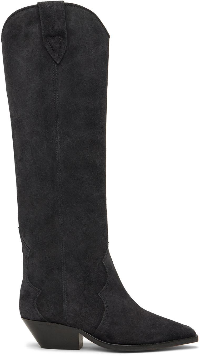 isabel marant denvee suede boots