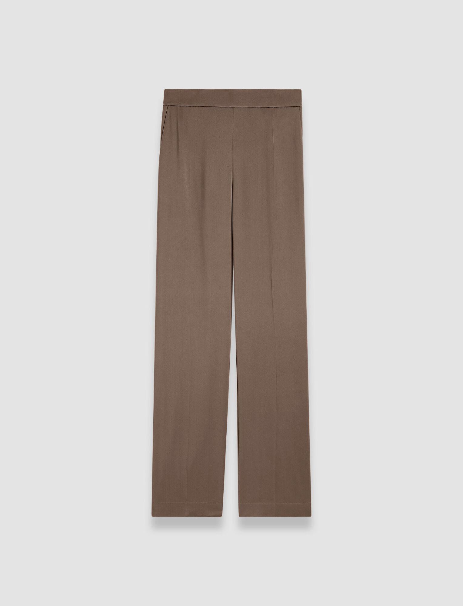 Brown Silk Joseph Tousers main image 1