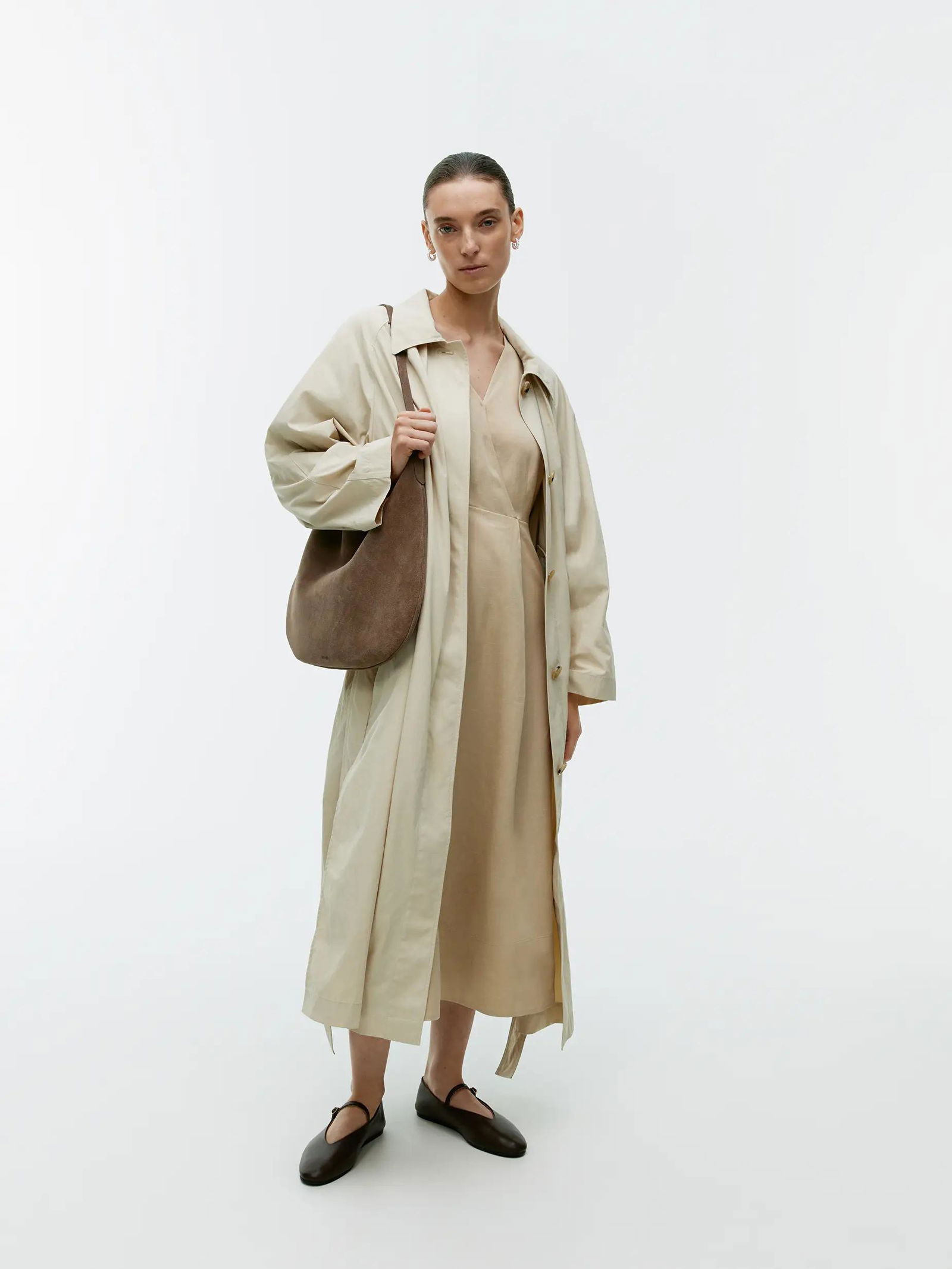 ARKET Lyocell-Linen Wrap Dress | endource