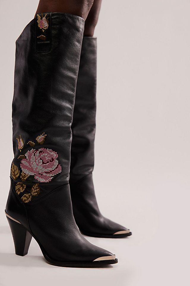 FREE PEOPLE FP Collection - Embroidered Stevie Tall Boots | endource