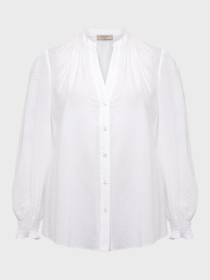 Hobbs Constance Cotton Striped Top Hobbs Constance Cotton Striped Top