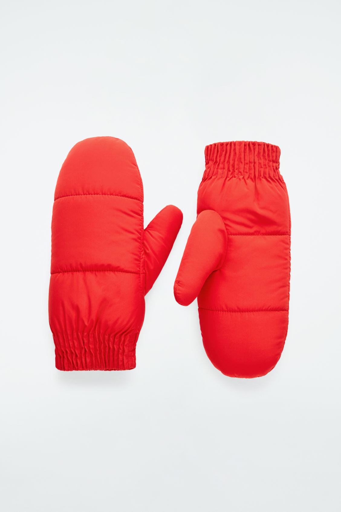 Cos Mittens COS Faux Shearling-Lined Padded Mittens | endource