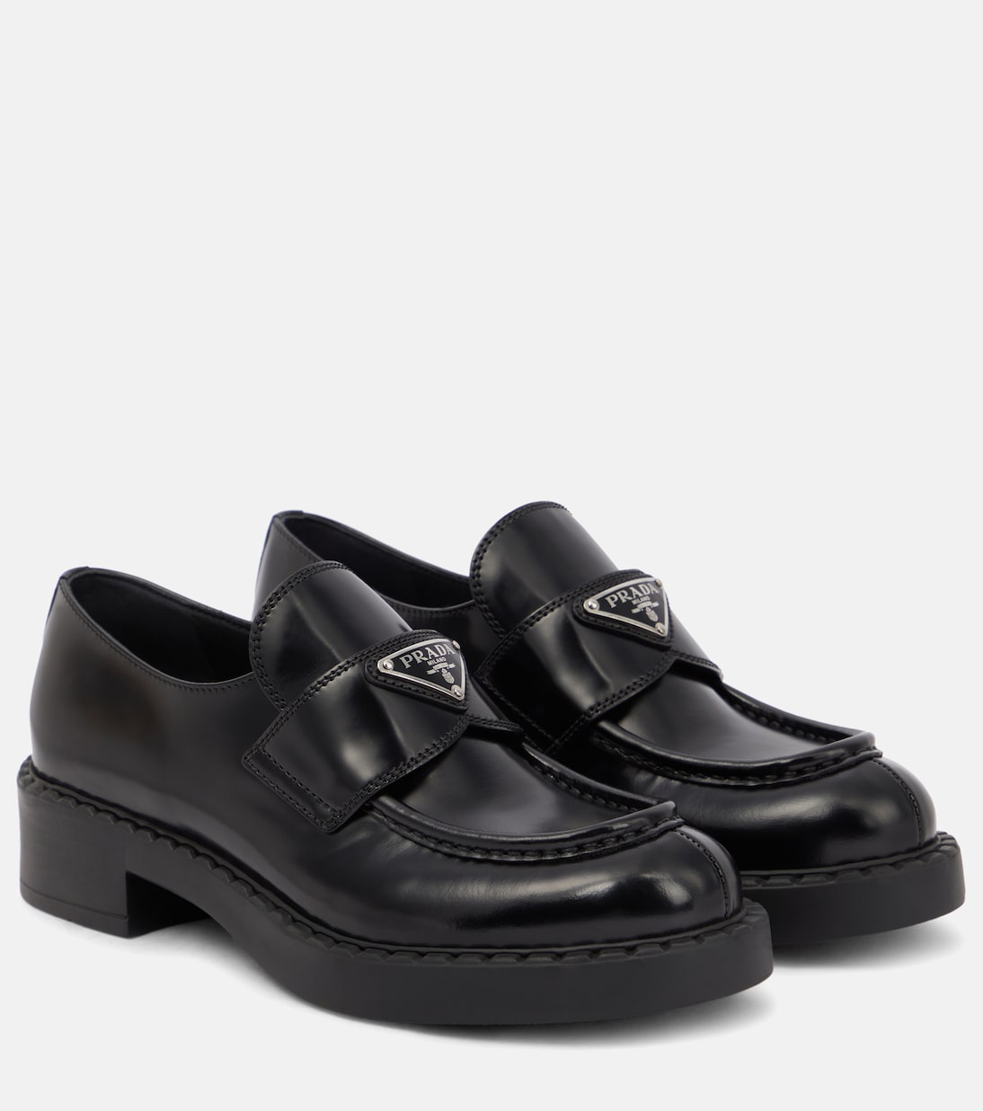 Prada Platform Loafers PRADA Platform Leather Loafers Endource