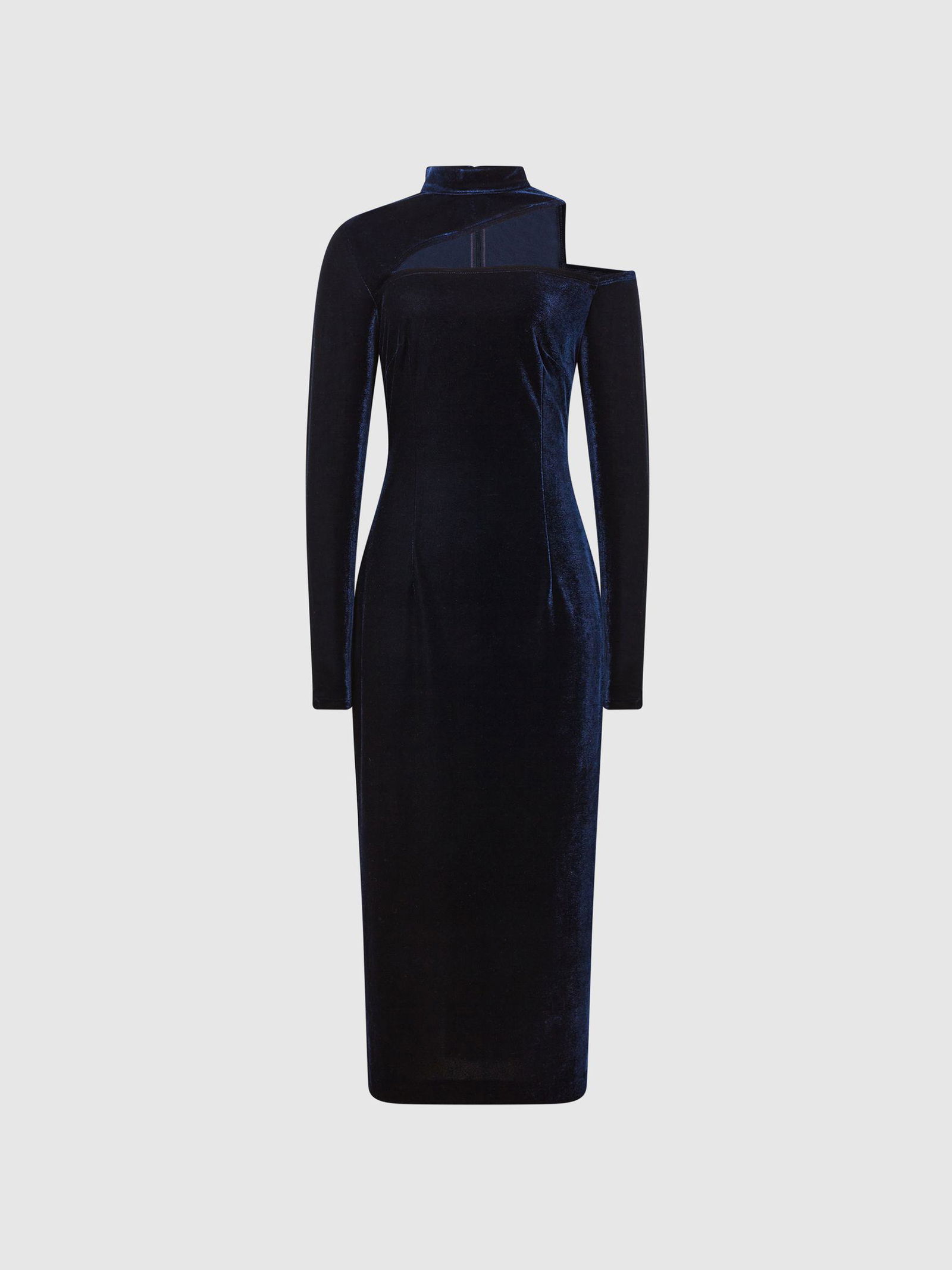reiss tatiana asymmetric cutout velvet dress Francesca – By Quaint