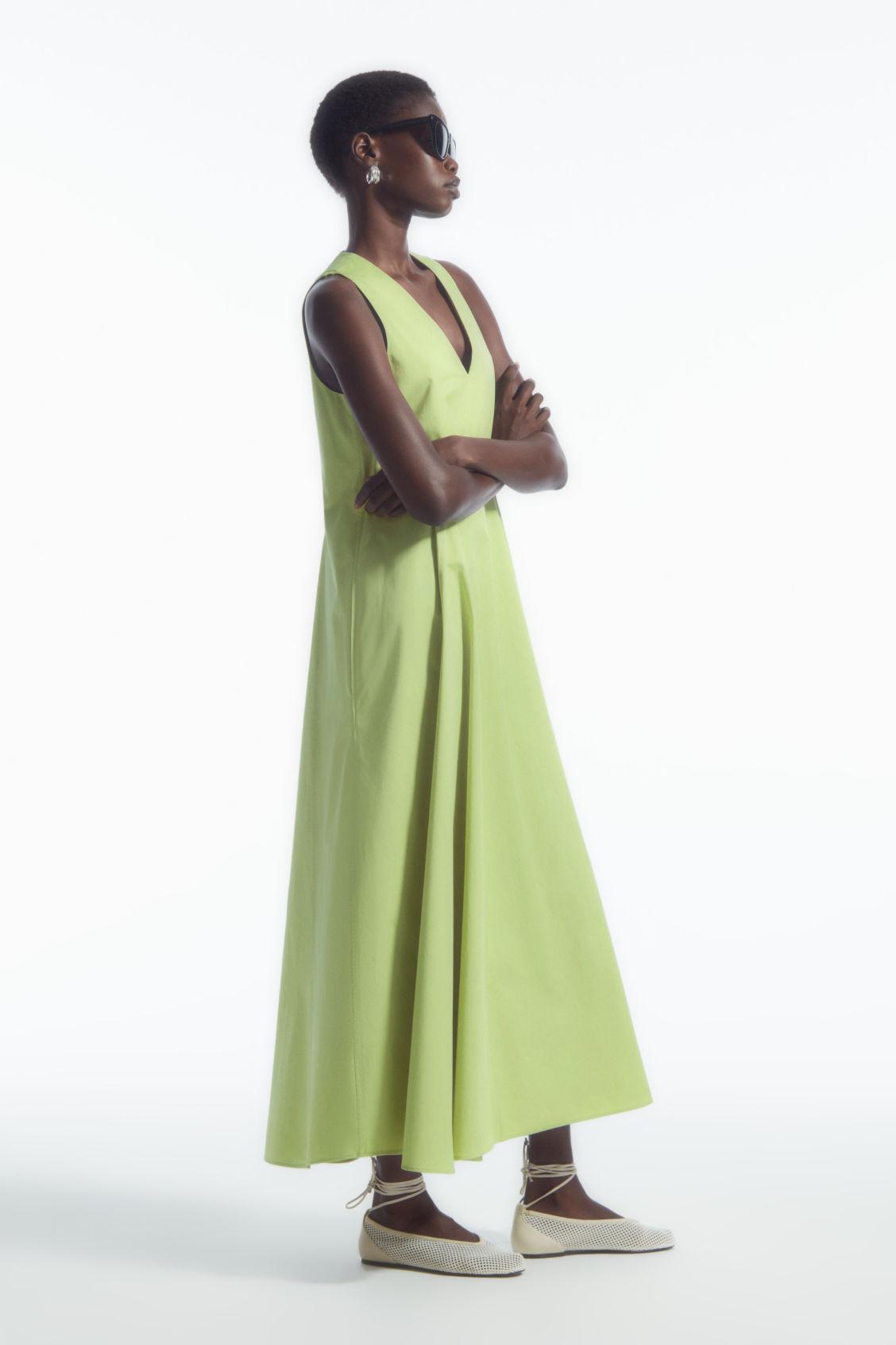 mermaid dress with sleeves Dark Green Long Mermaid Beading Off-the-shoulder Formal Prom Dress Wit main image 1