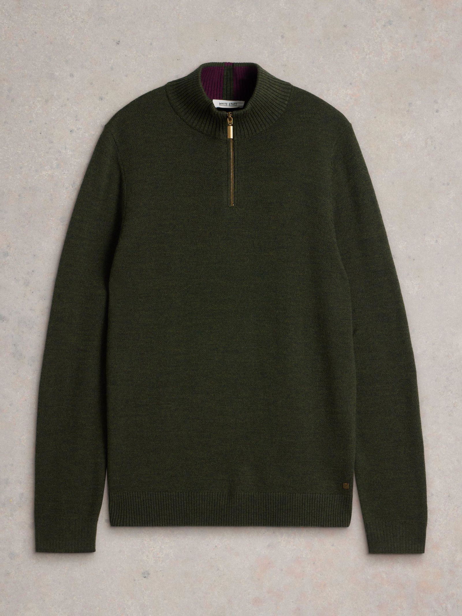 White Stuff Northbank Crew Neck Jumper - Mid Blue