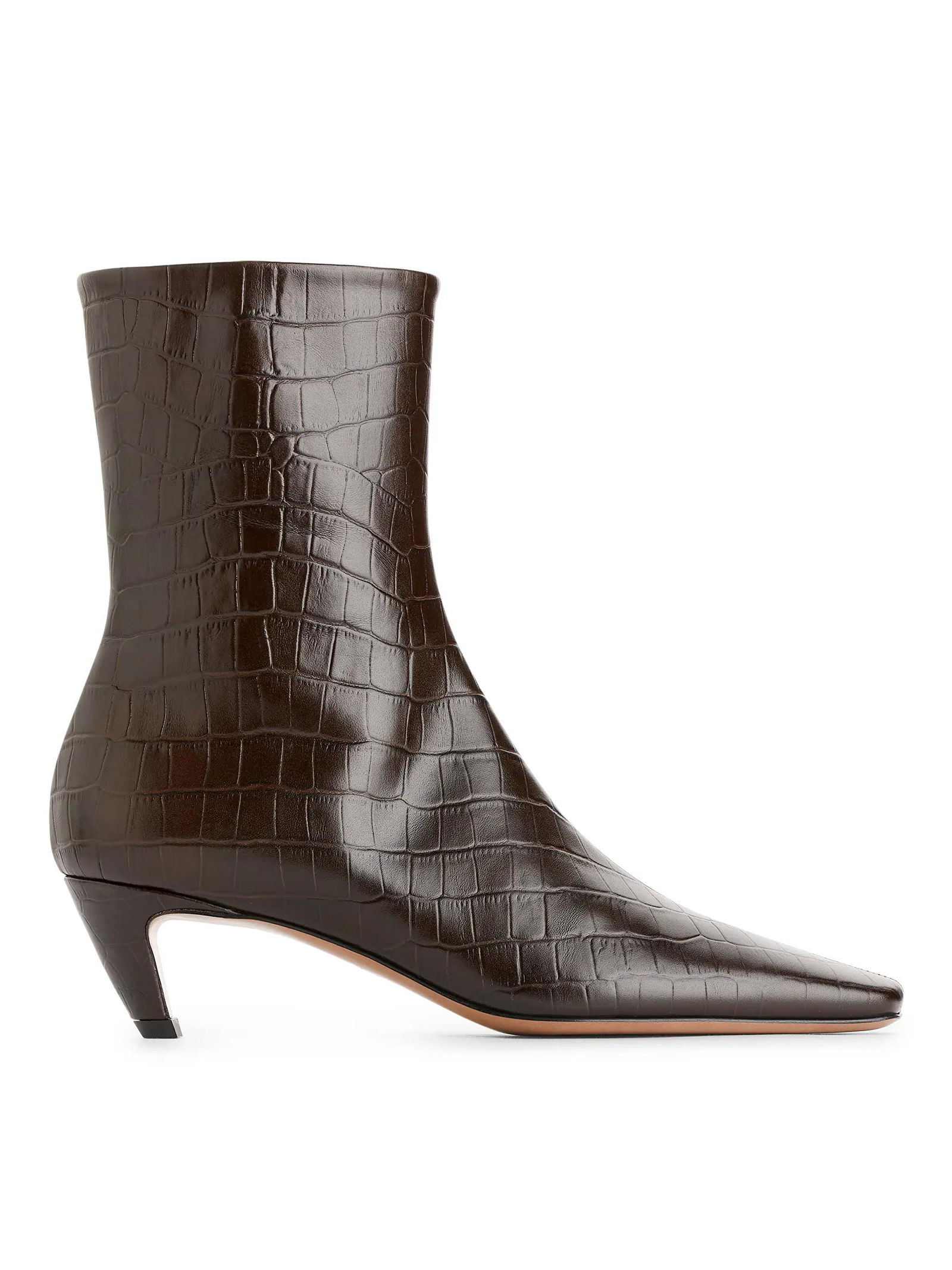 90 Square-Toe Ankle Boots
