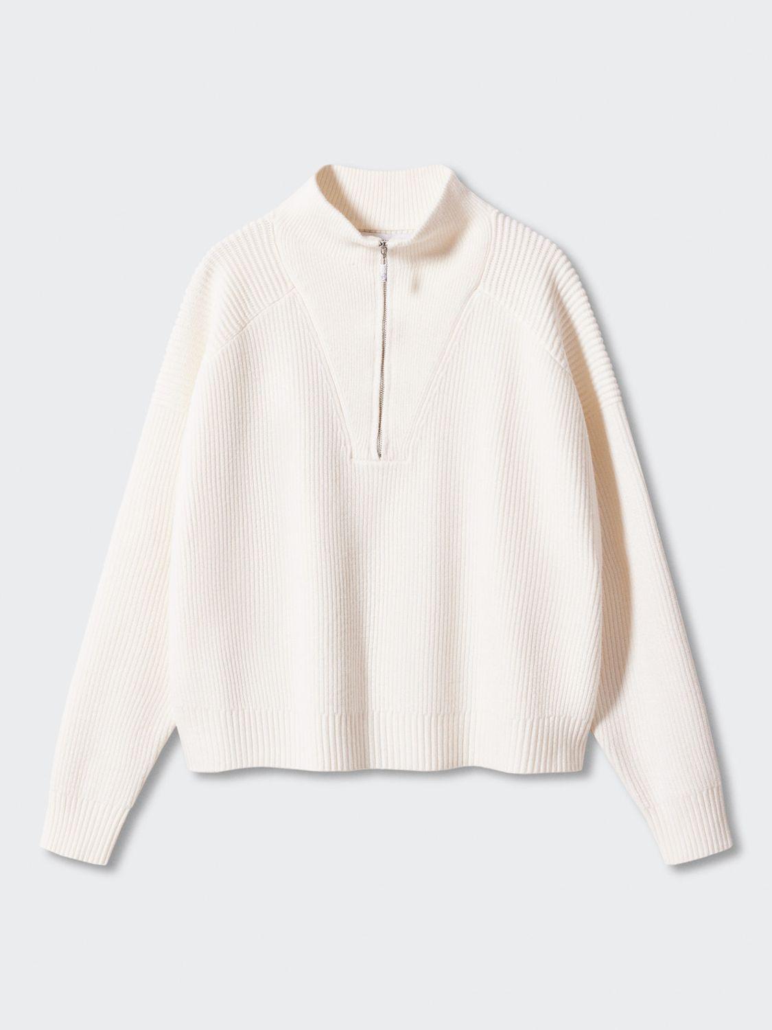 MANGO Pisa High Neck Zip Jumper | endource