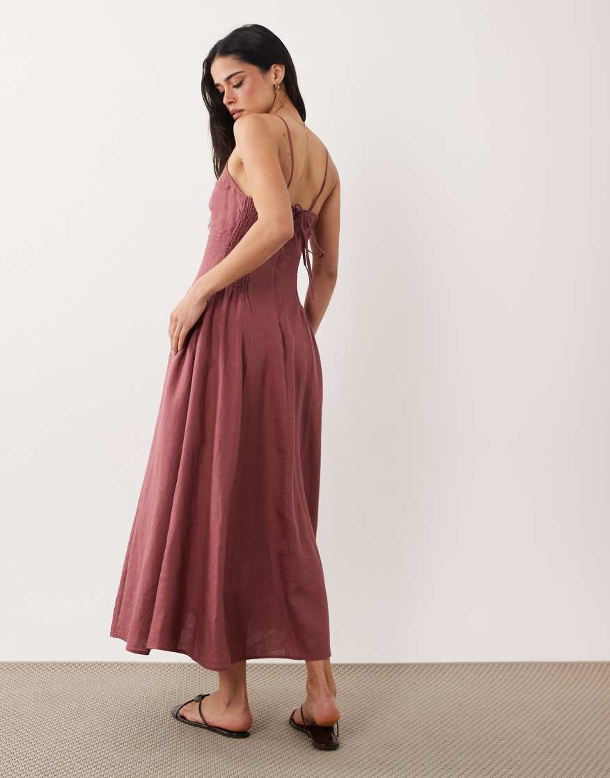 midi length shirt dress Mersea Women's Le Twill by in Bone internal-april-8 Copper Satin Dress - wearing size S Approx. Collection:Seaside Covers - Black