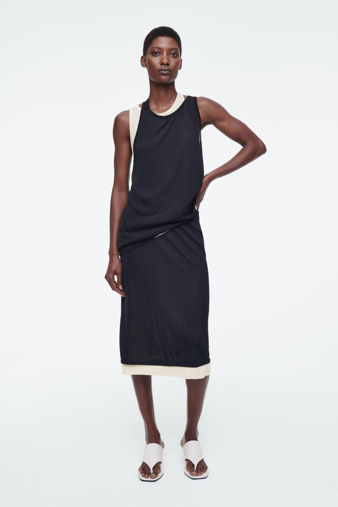 cos layered knitted midi dress Skirt LowStock:43443473743923