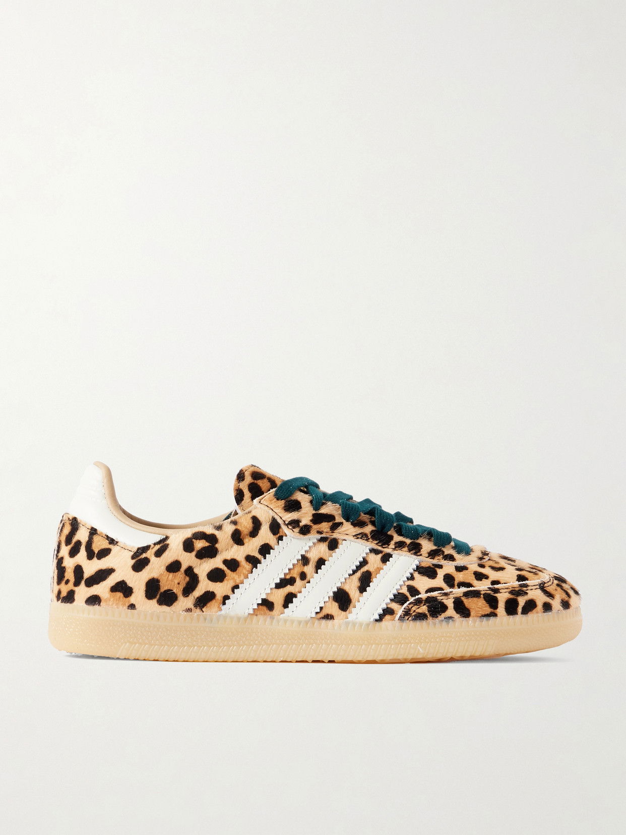 ADIDAS ORIGINALS Samba OG Leather-Trimmed Leopard-Print Sneakers | endource
