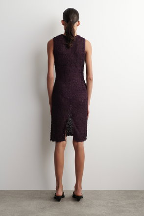 crepe knit daisy soft dress Crepe Knit Daisy Ls Dress by Scanlan Theodore for Hire – High St. Hire main image 0