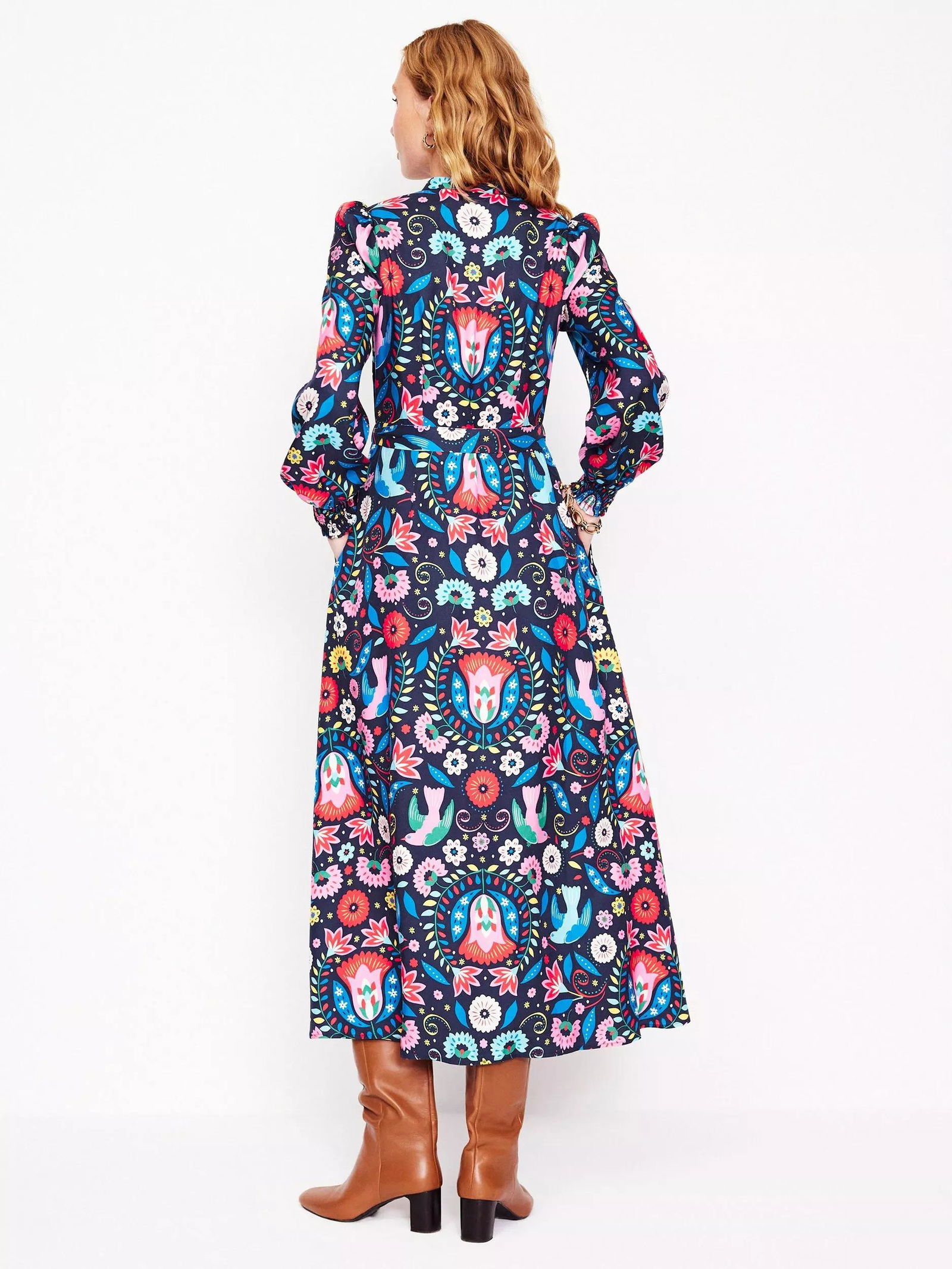 boden ruby collarless shirt dress BODEN Ruby Collarless Shirt Dress