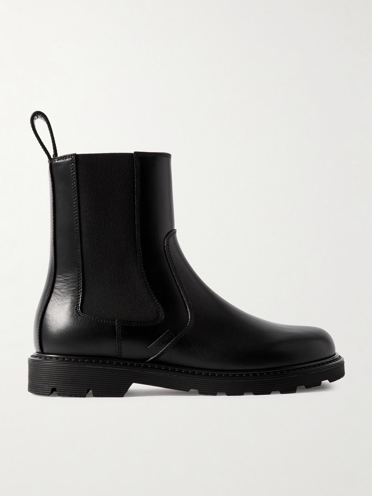 Loewe Men Black Leather Chelsea Ankle Boots main image 1